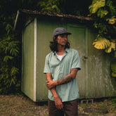 Bless Up Button Up Shirt in Dusty Green