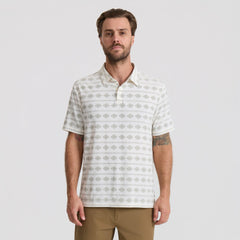 Bless Up Breathable Stretch Polo Shirt in Unbleached
