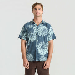 Bless Up Button Up Shirt in Navy Pukpulko