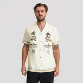 Gonzo Short Sleeve Button Up Shirt in Unbleached