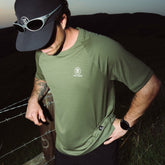 Alta Elite Trail Short Sleeve Tee in Light Military
