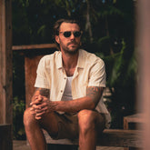 Crosswinds Button Up Shirt in Unbleached