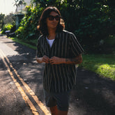 Crosswinds Button Up Shirt in Onyx