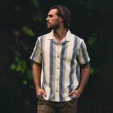 Gonzo Short Sleeve Button Up Shirt in Ivory