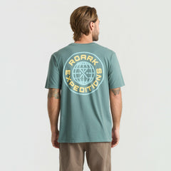 Goin Global Premium Tee in Slate Green