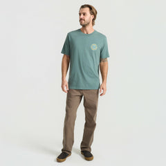 Goin Global Premium Tee in Slate Green