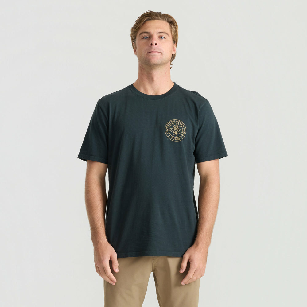 Division Premium Tee in Washed Black