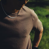 Mathis Active Short Sleeve Tee in Faded Brown