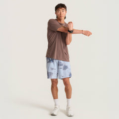 Mathis Active Short Sleeve Tee in Faded Brown