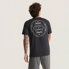 Mathis Active Short Sleeve Tee in Chaos Black