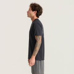 Mathis Active Short Sleeve Tee in Chaos Black