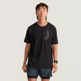 Mathis Active Short Sleeve Tee in Bod Black