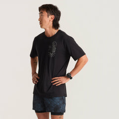 Mathis Active Short Sleeve Tee in Bod Black
