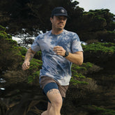Mathis Active Tie Dye Pocket Short Sleeve Tee in Neptune Tie Dye