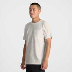 Well Worn Organic Short Sleeve Tee in Off White