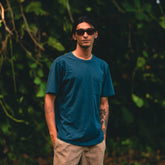 Well Worn Organic Short Sleeve Tee in Navy