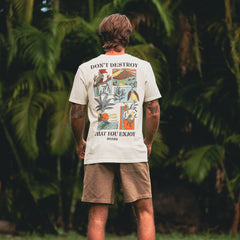 Enjoy Premium Tee in Off White