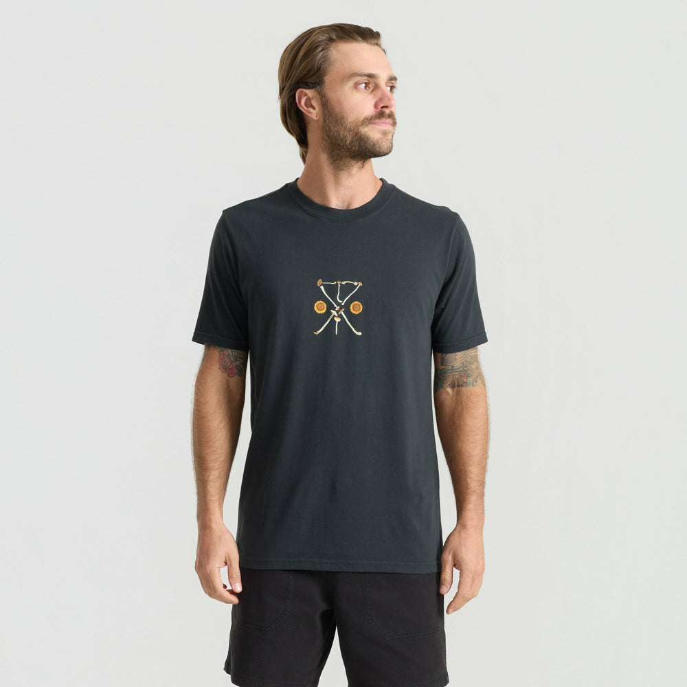 Yin Yang Forage Premium Tee in Washed Black