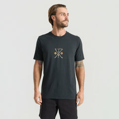 Yin Yang Forage Premium Tee in Washed Black