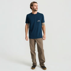 Expeditions Pocket Premium Tee in Navy