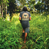 Palm Premium Tee in Charcoal