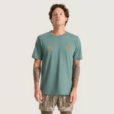 Mathis Active Short Sleeve Tee in Slate Green