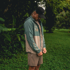Secondwind 3.0 Jacket in Slate Green/Tan