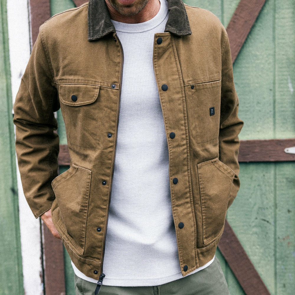 Open Roads Waxed Canvas Jacket in Otter
