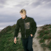 Campover Fleece Zip Hoodie in Dark Military