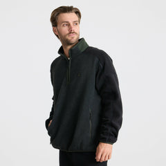 Campover Fleece Mock Hoodie in Onyx