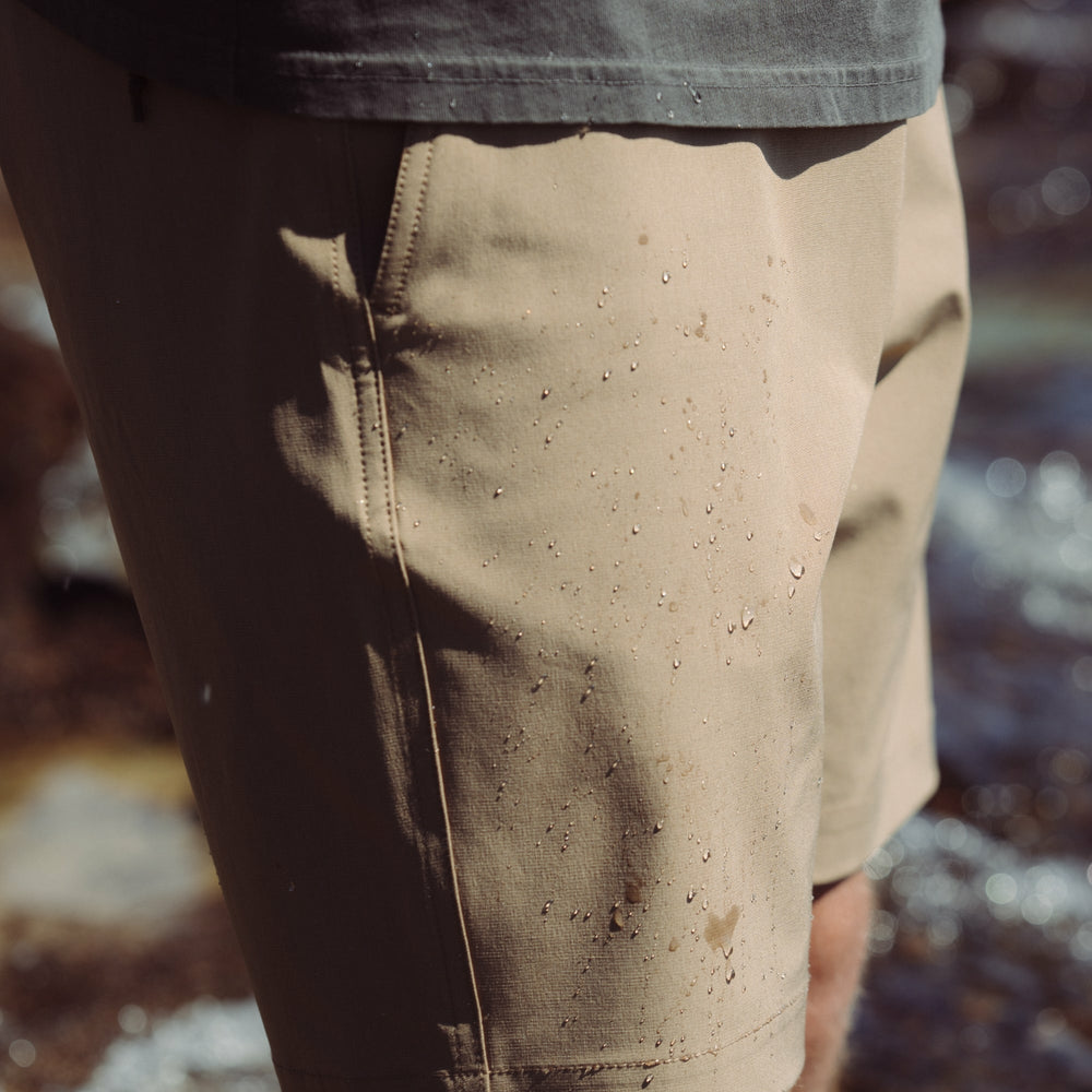 Hytide Hybrid Shorts in Dark Khaki