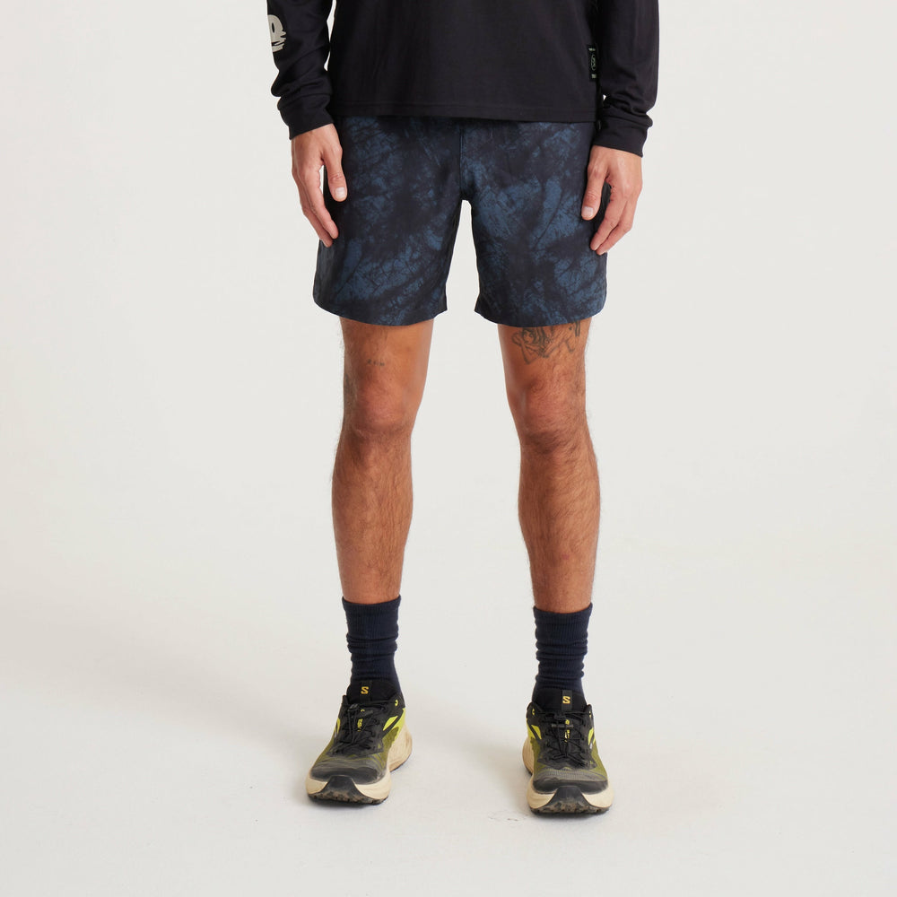 Serrano Active Stretch Shorts in Navy Tie Die