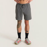 Serrano 7" Active Stretch Shorts in Charcoal Heather