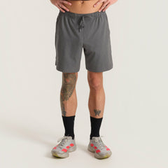 Serrano 7" Active Stretch Shorts in Charcoal Heather