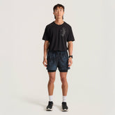 Bommer 3.5" Shorts in Navy Tie Dye