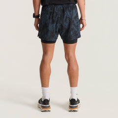 Bommer 3.5" Shorts in Navy Tie Dye