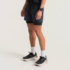 Bommer 3.5" Shorts in Navy Tie Dye