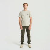 HWY 128 5-Pocket Broken Twill Denim in Military