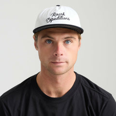 Venture Expeditions Snapback Hat in White