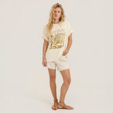 Seaweed Queen Oversized Premium Tee in Bone