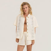 Costa Button Up Shirt in Bone