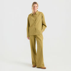 Costa Button Up Shirt in Dusty Olive