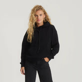 Bolo Fleece Hoodie in Black
