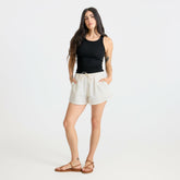 Wind Worn Tank Top in Black