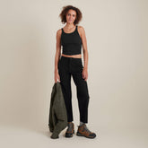 Wind Worn Tank Top - Black