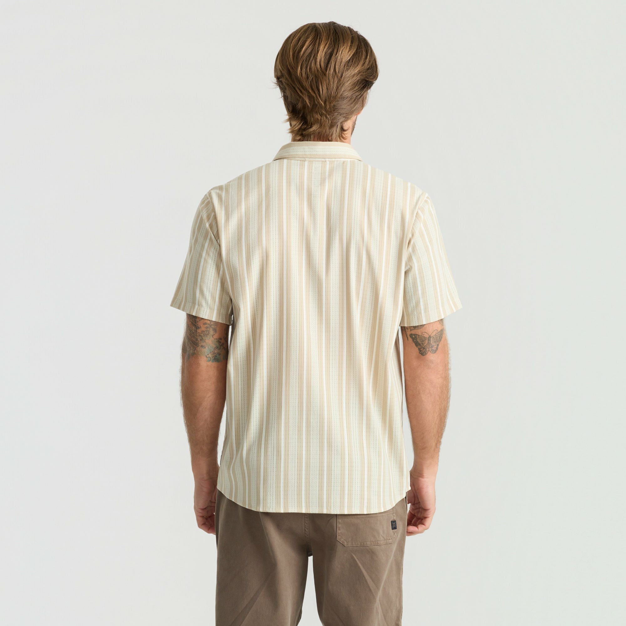 Bless Up Breathable Stretch Shirt in Beige