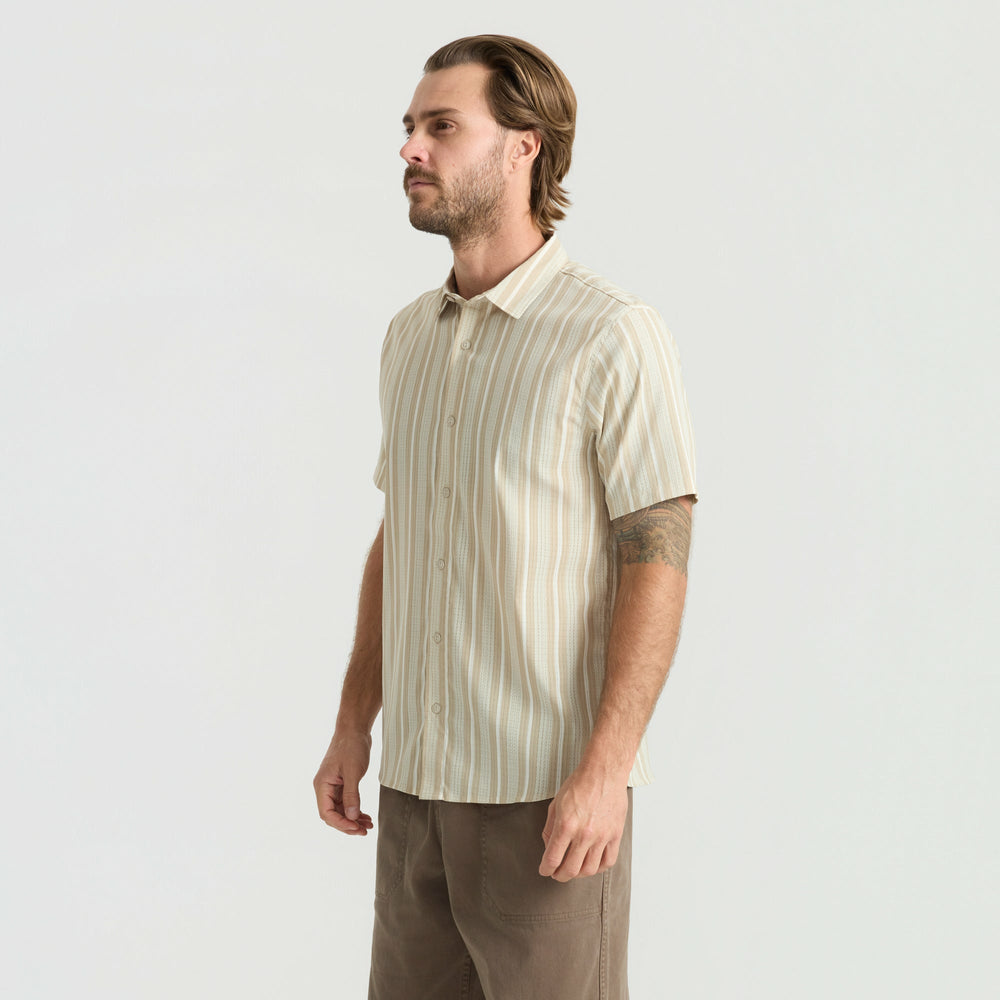 Bless Up Breathable Stretch Shirt in Beige