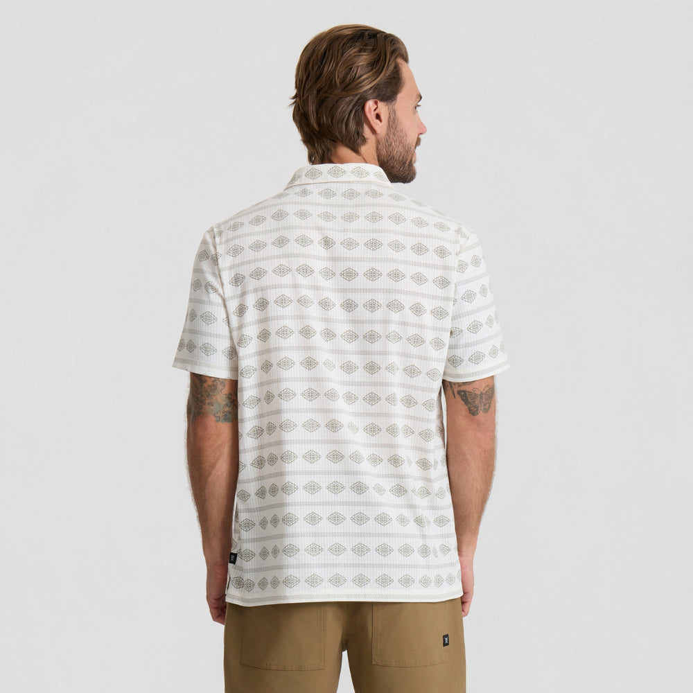 Bless Up Breathable Stretch Polo Shirt in Unbleached
