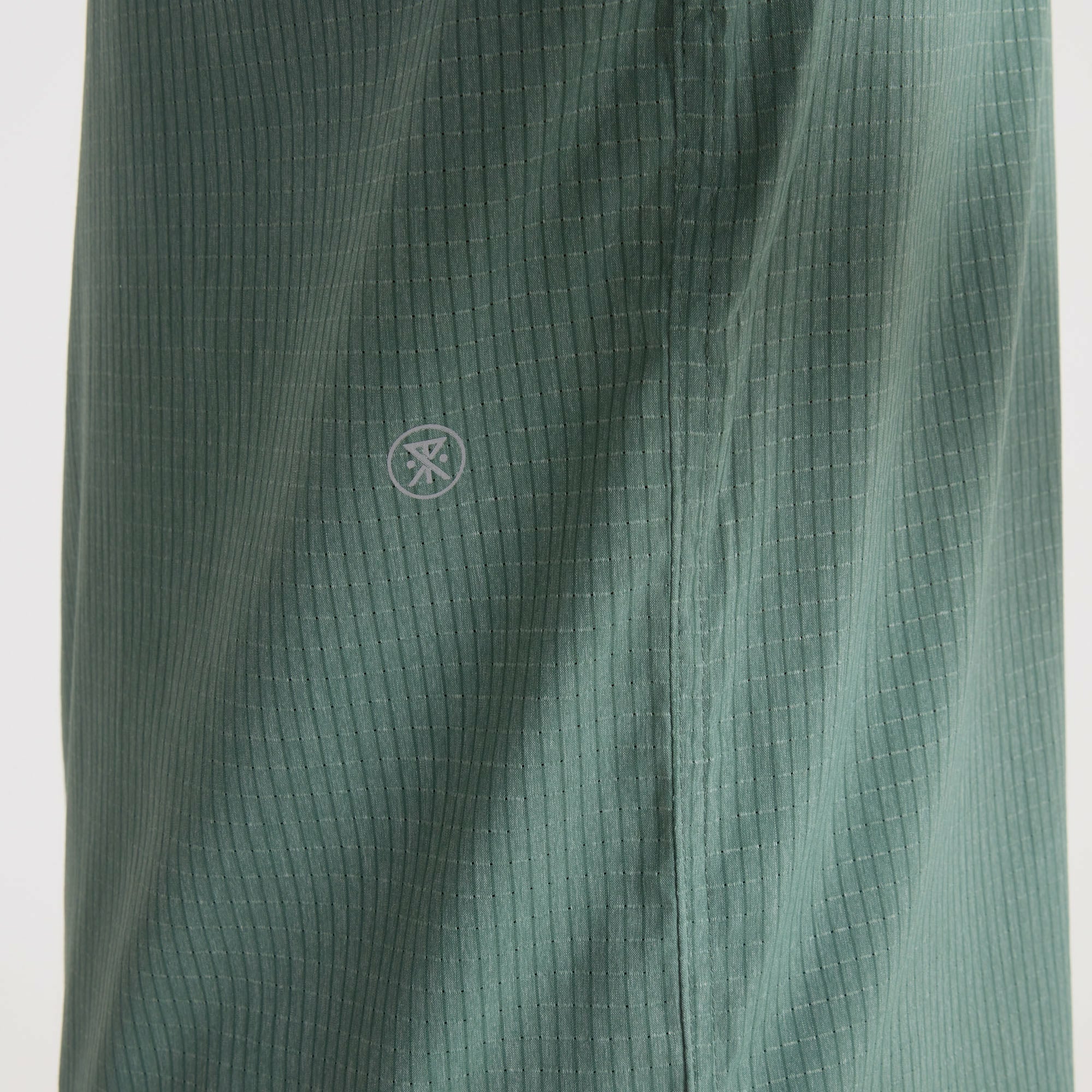 Bless Up Trail Button Up Shirt in Slate Green