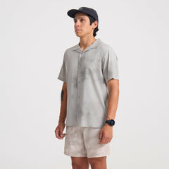 Bless Up Trail Button Up Shirt in Ghost Grey